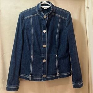 Classic Dark Indigo Denim Jacket - Women